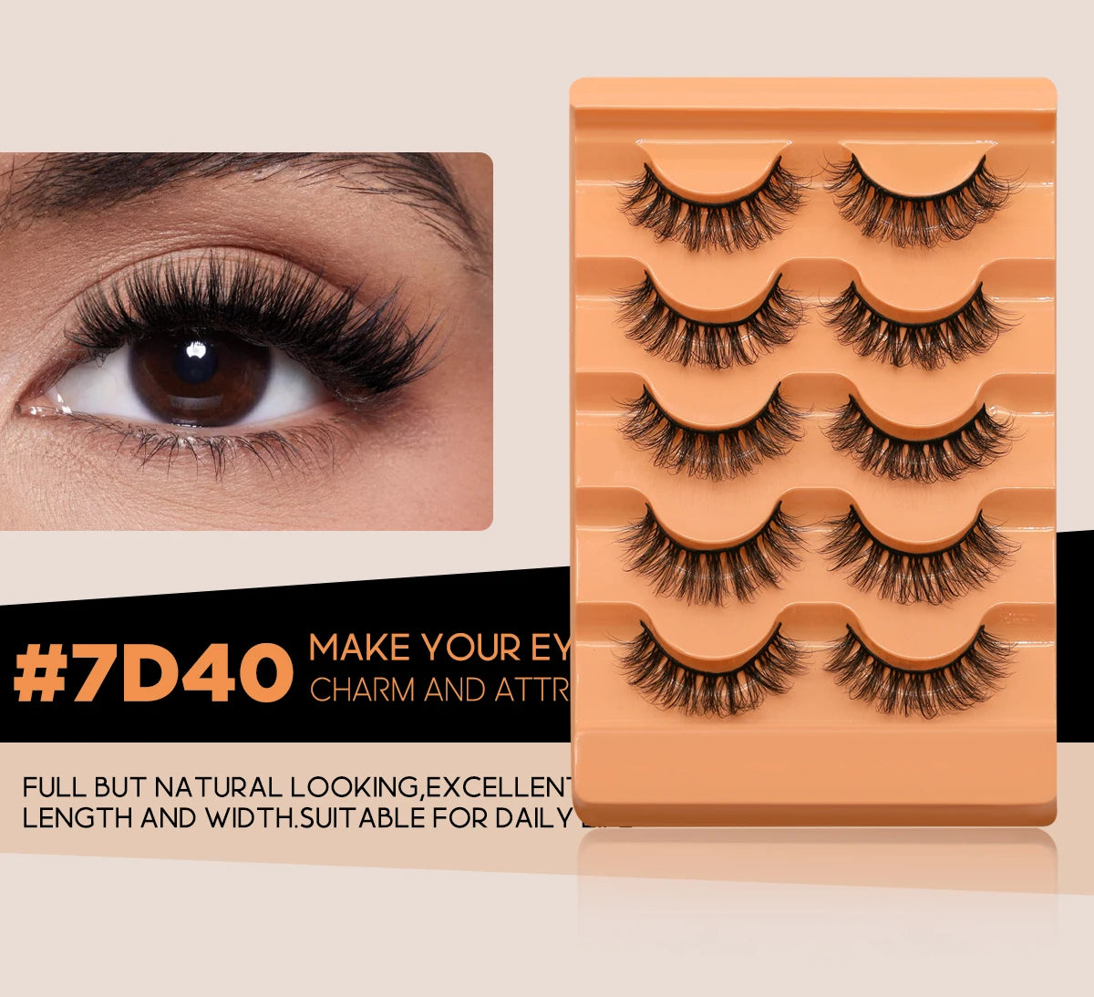 5 Pairs Fluffy Eyelashes - CC Beauty Supply