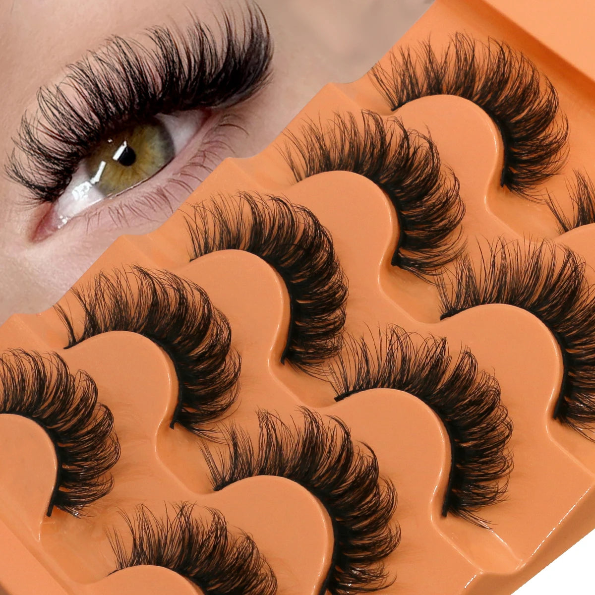 5 Pairs Fluffy Eyelashes - CC Beauty Supply