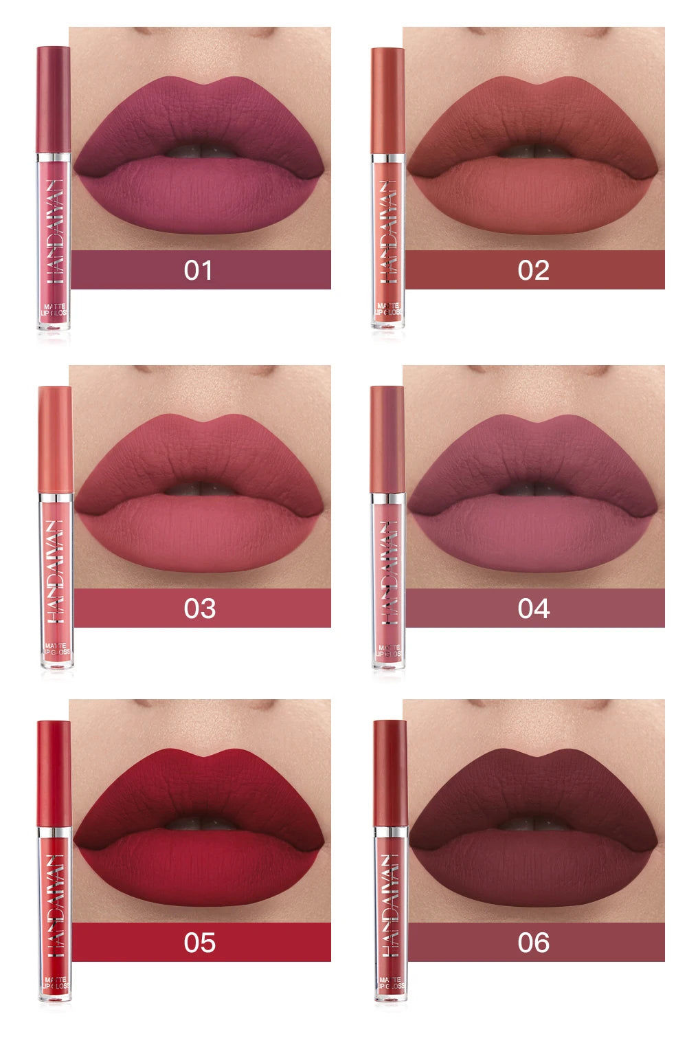 Set of 6 NonStick Cup Liquid lipstick - CC Beauty Supply