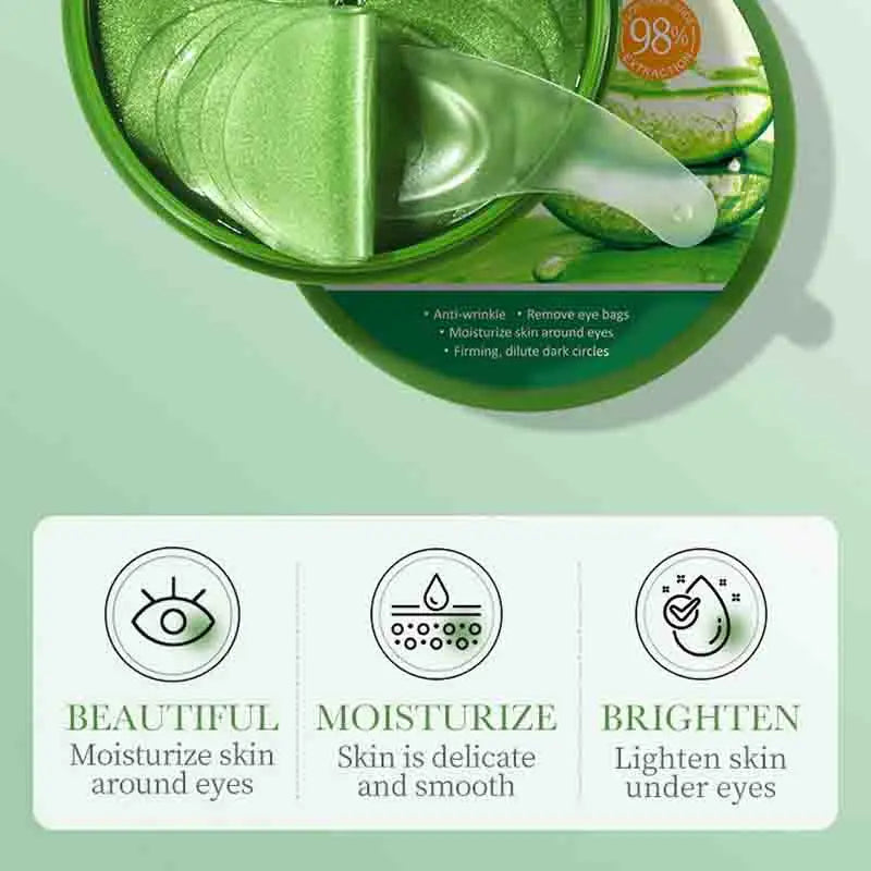 60pcs Aloe Vera Collagen Eye Mask - CC Beauty Supply